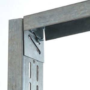 Комплект уголков Knauf для крепления UA-профилей 75 мм. В упаковке 4 шт. РФ.