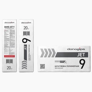 DANOGIPS DANO JET 9. Шпатлевка полимерная. РФ. 20 кг.