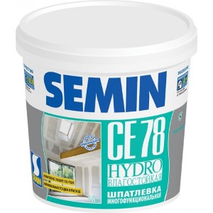 Шпатлевка финишная SEMIN СЕ-78 HYDRO. 18 кг. РФ.