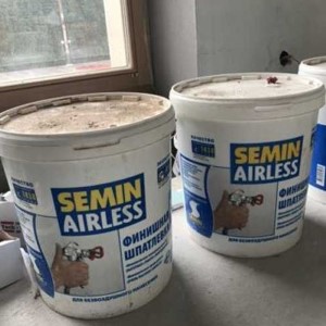 Шпатлёвка SEMIN AIRLESS CLASSIC (белая крышка). 25 кг. РФ.