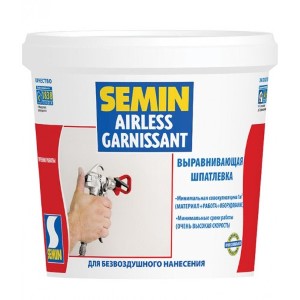 Шпатлёвка SEMIN AIRLESS GARNISSANT (белая крышка). 25 кг. РФ.