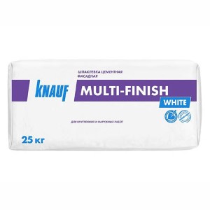 Шпаклевка белая цементная KNAUF Мульти-финиш. 25 кг. РФ.