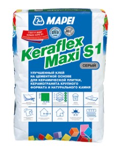 Клей для плитки эластичный Mapei KERAFLEX MAXI S1. 25 кг. РФ.