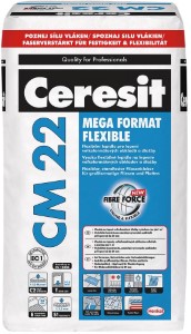 Ceresit CM 22. Высокоэластичный армированный клей для плитки. Польша. 25 кг.