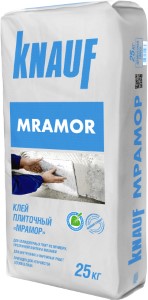Клей для плитки KNAUF Mramor белого цвета. 25 кг. РФ.