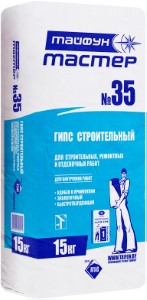 Гипс строительный. Тайфун-Мастер 35. РБ. 15 кг.