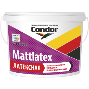 Condor Mattlatex. Моющаяся латексная краска. РБ. 15кг.