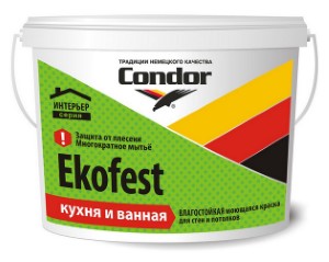 Condor Ekofest. Краска для кухни и ванной. РБ. 15кг.