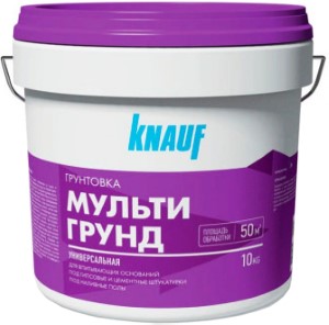 Грунтовка для впитывающих основ. Мультигрунд KNAUF. 10 кг. РФ.