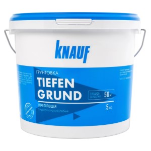 Грунтовка глубокого проникновения KNAUF TIEFENGRUND. 5 кг. РФ.