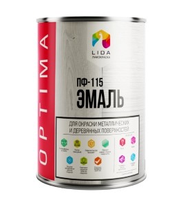 Эмаль ПФ-115 LIDA Optima. Синяя. 1 л. РБ.