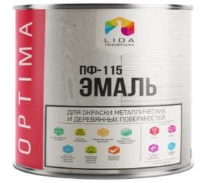 Эмаль ПФ-115 LIDA Optima. Синяя. 2 л. РБ.