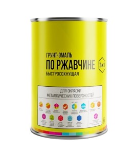 Грунт-эмаль по ржавчине быстросохнущая LIDA. Серая. 1 л. РБ.