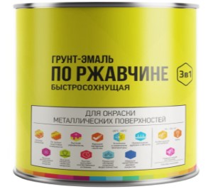 Грунт-эмаль по ржавчине быстросохнущая LIDA. Красно-корич. 2 л. РБ.