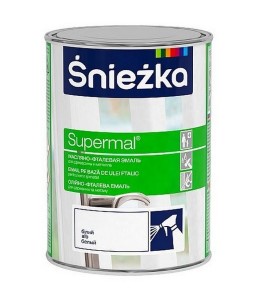 Эмаль для древесины и металла Sniezka. Белая матовая. 0,8 л. Польша.