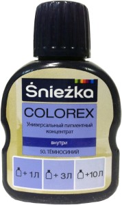 Колер Sniezka Colorex №50. Темно-синий. 100 мл. Польша.