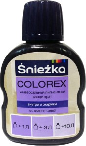 Колер Sniezka Colorex №53. Фиолетовый. 100 мл. Польша.