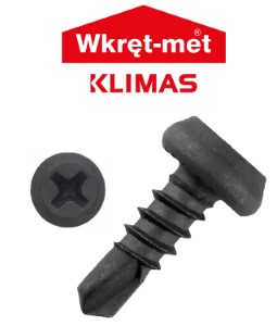 Cаморез фосфат. Klimas KSTEX 3,5*9,5. Со сверлом.1000 шт. Польша.