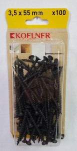 Саморез 3.5*55 KOELNER. По дереву. 100 шт. Польша.