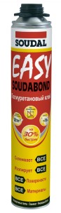 Клей-пена Soudal Soudabond Easy под пистолет 750 мл. Бельгия.