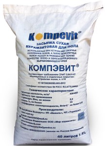 Засыпка сухая керамзитовая для пола Компэвит. 40 л. РБ.