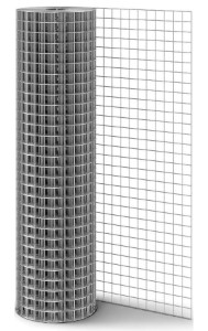 Сетка сварная оцинкованная 1 х 10 м. Ячейка 50 х 50 мм. Проволока 1,4 мм. РБ.