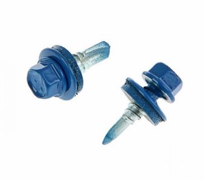 Саморез кровельный DAXMER 5,5х19 мм RAL 5005 (ярко-синий), 250 шт. Тайвань.