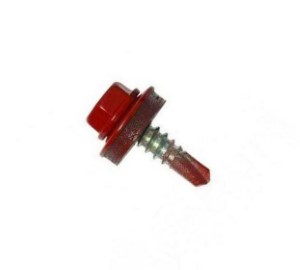 Саморез кровельный DAXMER 5,5х19 мм RAL 3005 (винно-красный), 250 шт. Тайвань.
