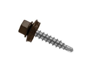 Саморез кровельный DAXMER 4,8х29 мм RAL 8017 (шоколадно -корич.), 250 шт. Тайвань.