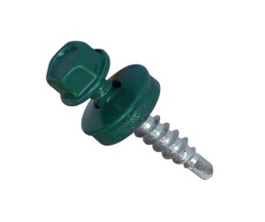 Саморез кровельный DAXMER 4,8х29 мм RAL 6005 (зеленый), 250 шт. Тайвань.