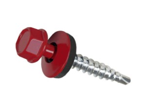Саморез кровельный DAXMER 4,8х29 мм RAL 3005 (винно-красный), 250 шт. Тайвань.