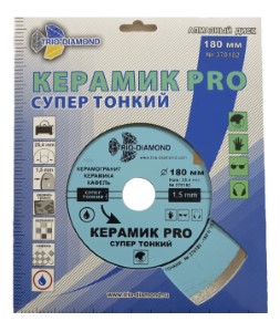 Круг алмазный отрезной Trio-diamond Керамик PRO 180мм х 25,4мм. Китай.