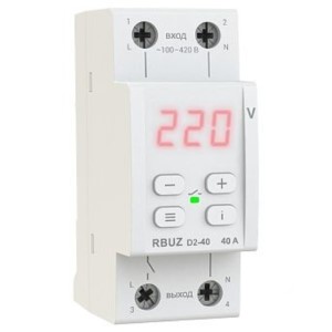 Реле напряжения RBUZ D2-40. Красная индикация. Украина.