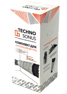 Комплект для звукоизоляции труб Techno Sonus. РФ.