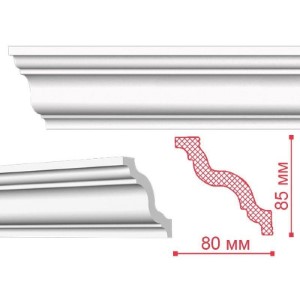 Плинтус потолочный NMC GR. 85х80мм. Длина 2м. РФ.
