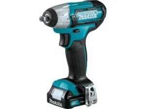 Аккум. ударный гайковерт MAKITA TW 140 DWAE в чем. (10.8 В, 2 акк., 2.0 А/ч Li-Ion, посадочн. квадрат 3/8 