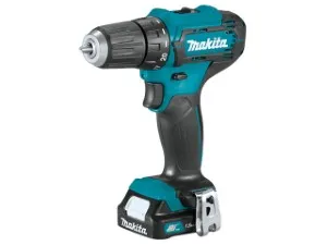 Аккум. дрель-шуруповерт MAKITA DF 333 DWYE в чем. (12.0 В, 2 акк., 1.5 А/ч Li-Ion, 2 скор., 30 Нм, шурупы до 8 мм) (DF333DWYE)