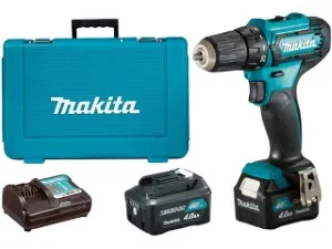 Аккум. дрель-шуруповерт MAKITA DF 333 DWME в чем. (12.0 В, 2 акк., 4.0 А/ч Li-Ion, 2 скор., 30 Нм, шурупы до 8 мм) (DF333DWME)