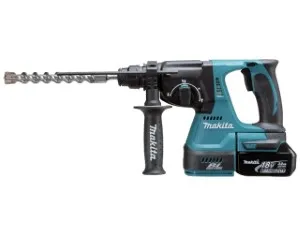 Аккум. перфоратор MAKITA DHR 242 RFE в чем. (18.0 В, 2 акк., 3.0 А/ч Li-Ion, 2.4 Дж, вес 3.3 кг,) (DHR242RFE)