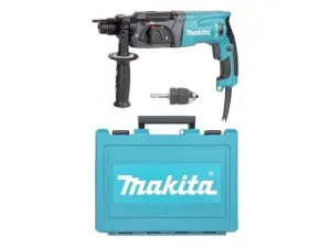 Перфоратор MAKITA HR 2470 X19 в чем. (780 Вт, 2.7 Дж, 3 реж., патрон SDS-plus, БЗП в комплекте, вес 2.6 кг) (HR2470X19)