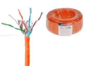 Кабель витая пара F/UTP Cat5E 4х2х24AWG (0.51мм) 50м, CCA, внутр. (ПВХ) Юпитер (ЮПИТЕР) (JP3012-50)