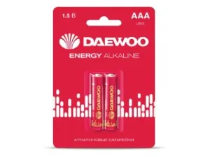 Батарейка AAA LR03 1,5V alkaline BL-2шт DAEWOO ENERGY (5029873)