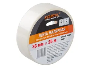 Лента малярная 38ммх25м STARTUL PROFI (ST9043-38-25), белая (ST9043-38-25)