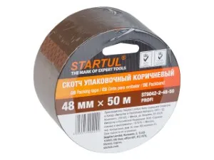 Скотч упаковочный коричневый 48ммх50м STARTUL PROFI (ST9042-2-48-50) (плотность 45мкм) (ST9042-2-48-50)