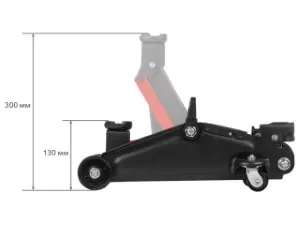 Домкрат подкатной 2т h300 STARTUL AUTO (ST8014-03) (h min 130мм, h max 300мм) (ST8014-03)