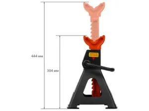 Стойка-поддомкратник 3т (2 шт) STARTUL AUTO (ST8024-04) (h min 304мм, h max 444мм, подставки под машину регулируемые) (ST8024-04)