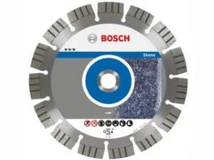 Алмазный круг 115х22 мм по камню сегмент. Turbo BEST FOR STONE BOSCH (сухая резка) (2608602641)