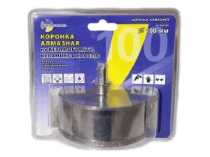 Коронка алмазная  d 100 мм по керамике и кафелю TRIO-DIAMOND (400100)