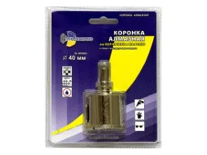 Коронка алмазная  d 40 мм по керамике и кафелю TRIO-DIAMOND (400040)