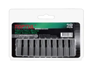 Насадка TORX T25 30мм 10шт блистер TOPTUL (FSEA1225G)